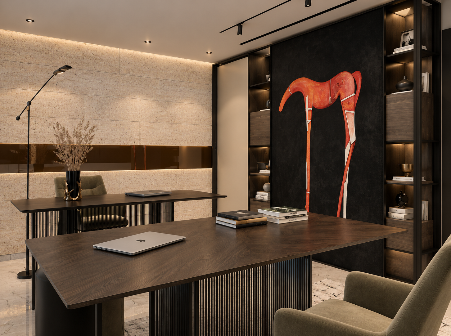 Bureau d'étage dans une villa S A La Soukra - ALEM DESIGN